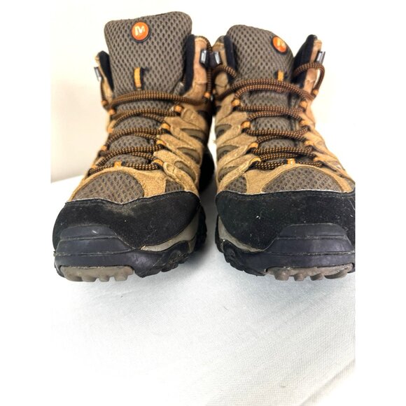 Merrell Mens Brown Earth Performance Waterproof Hiking Shoes 8 Gorp Boots Trails - Picture 6 of 16